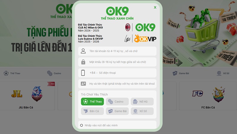 Bắn Cá OK9 - Khám Phá Thế Giới Đại Dương Săn Boss Khủng 2 Hướng Dẫn Đăng Ký Tài Khoản OK9 Chơi Bắn Cá Nhanh Nhất