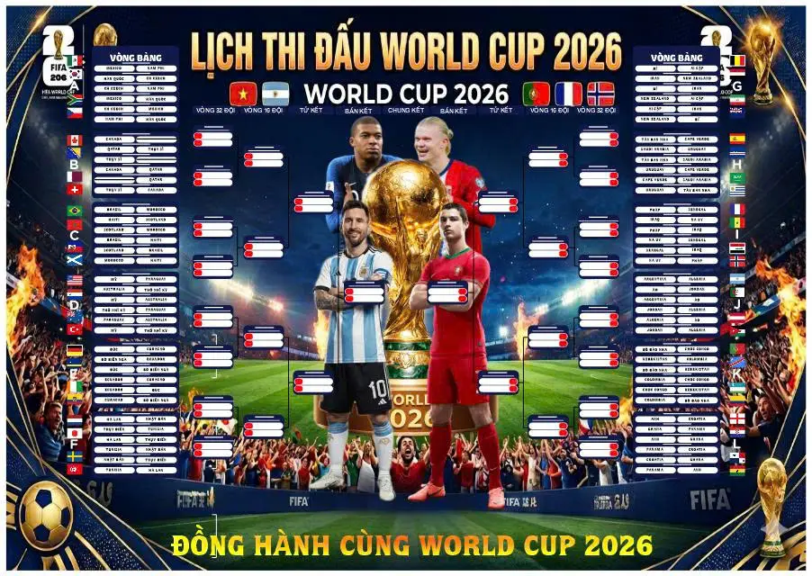 OK9: Lịch World Cup 2026 giờ Việt Nam & VTV trực tiếp 4 OK9: Lịch World Cup 2026 giờ Việt Nam & VTV trực tiếp