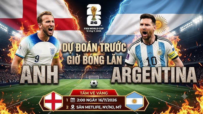 OK9 - Soi kèo Anh vs Argentina: Nhận định bán kết World Cup 2026 4 OK9 - Soi kèo Anh vs Argentina: Nhận định bán kết World Cup 2026